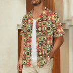 Retro Life Men's Short Sleeve Hawaiian Shirt Men's Hawaiian Shirt (New) Printed Offshore Retro