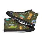 Monsters - Women's High Top Canvas Shoes