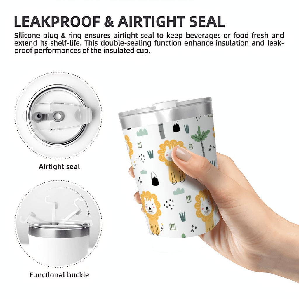Lions Small Stainless Steel Travel Mug Cup 12oz/350ml Small Travel Mug animal Printed Offshore