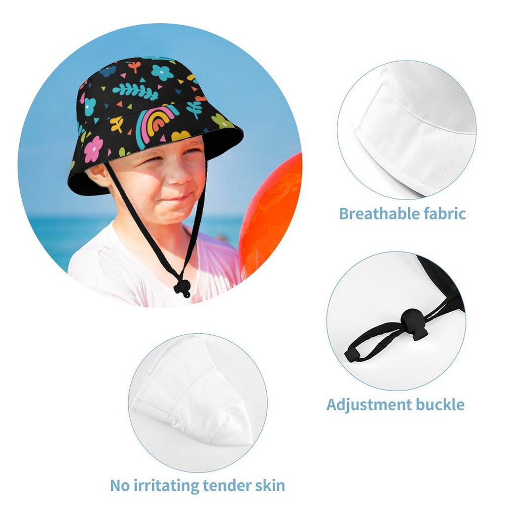 Rainbows And Leaves - Kids Bucket Hat
