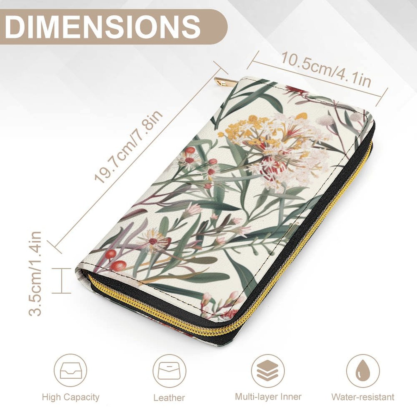 Delicate Australian Flowers -  PU Leather Wallet