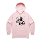 Do Your Own Thing - Womens Hoodie Pink Womens Hoodie Printed In Australia