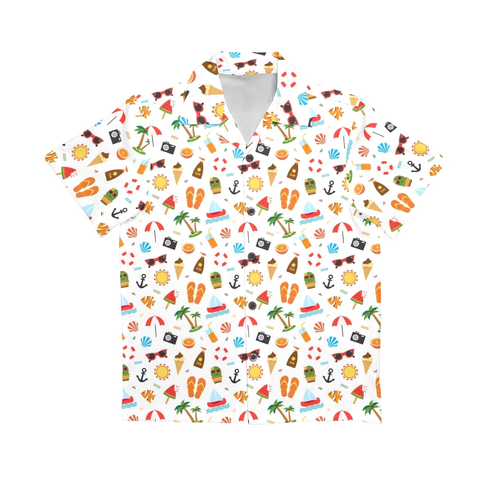 Beach Time Senior Kids Hawaiian Shirt