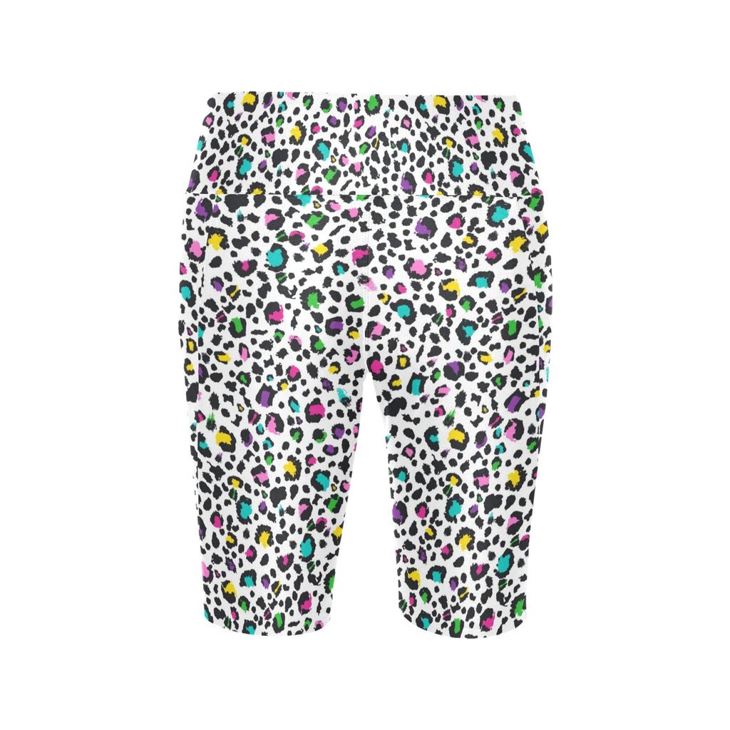 Animal Print In Colour Women's Bike Shorts With Side Pockets Women's Bike Shorts animal Printed Offshore
