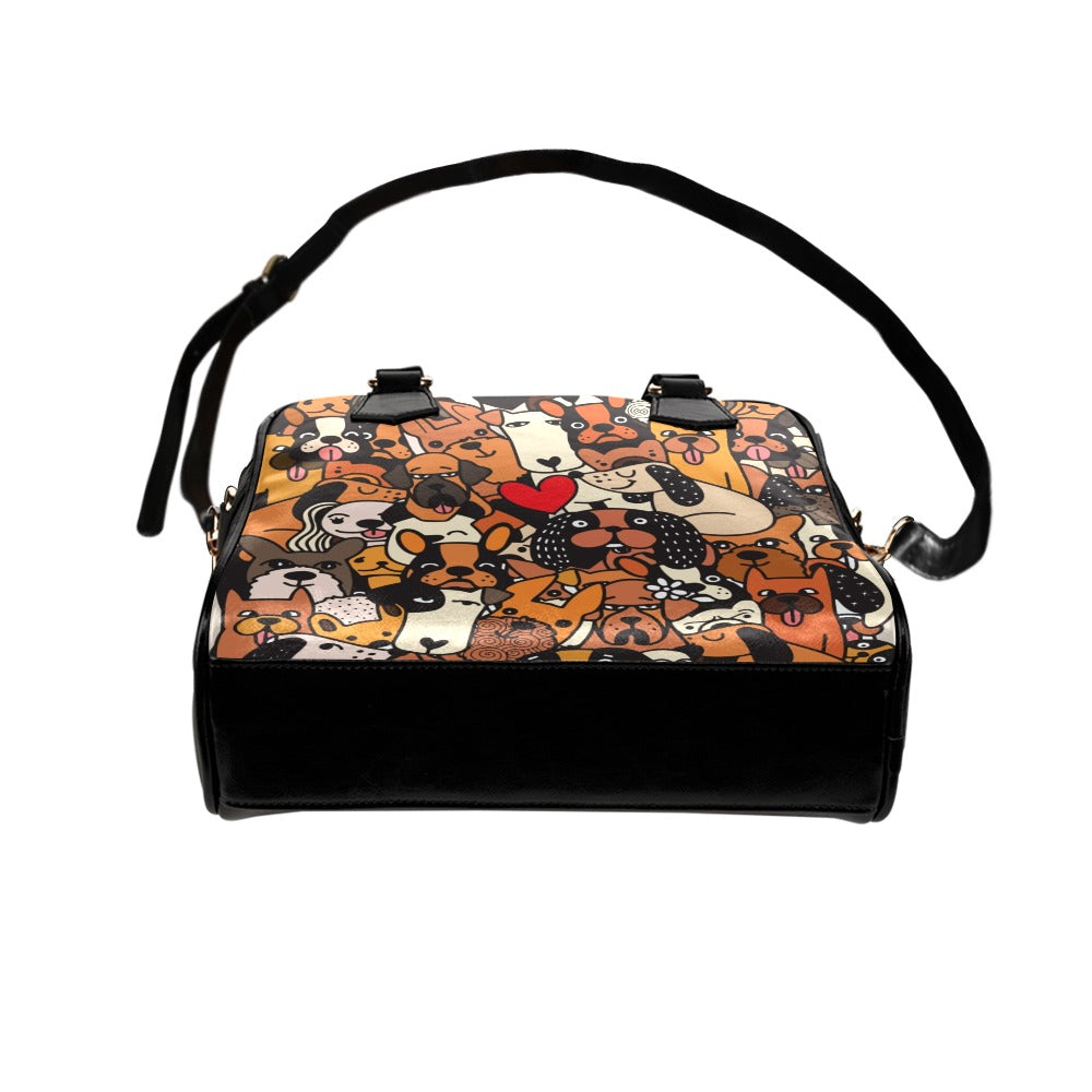 Dog Crowd 2 - Shoulder Handbag (Model 1634) Shoulder Handbags (1634)