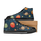 Galaxy - Women's High Top Canvas Shoes