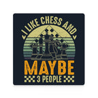 I Like Chess And Maybe Three People - Ceramic Coasters (Square) Ceramic Coasters Chess Games Printed Offshore