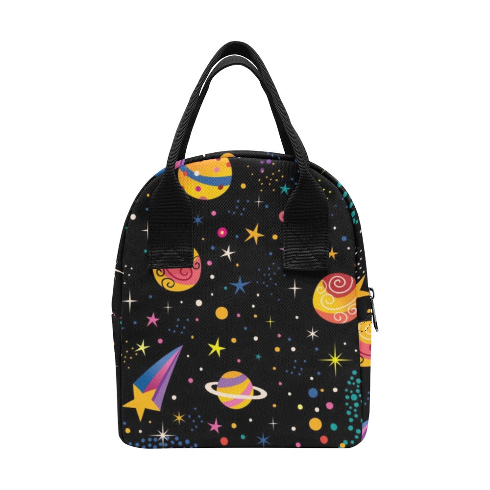 Colourful Space - Zipper Lunch Bag Zipper Lunch Bag Printed Offshore