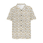 Abstract Eggs Men's Short Sleeve Hawaiian Shirt Men's Hawaiian Shirt (New) Food Printed Offshore