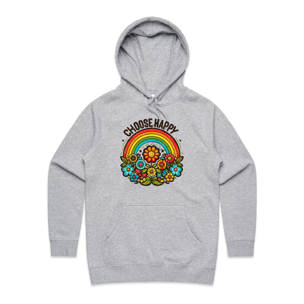 Choose Happy - Womens Hoodie