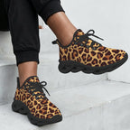 Leopard Print Women's Twisted Sole Sneakers