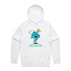 Make Every Day A Happy Earth Day - Mens Hoodie White Mens Hoodie Environment Printed In Australia
