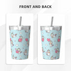 Rainbow Unicorn Small Stainless Steel Travel Mug Cup 12oz/350ml