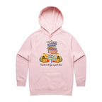 Travel Is Always A Good Idea - Womens Hoodie Pink Womens Hoodie Printed In Australia