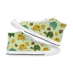 Retro Turtles - Men's High Top Canvas Shoes