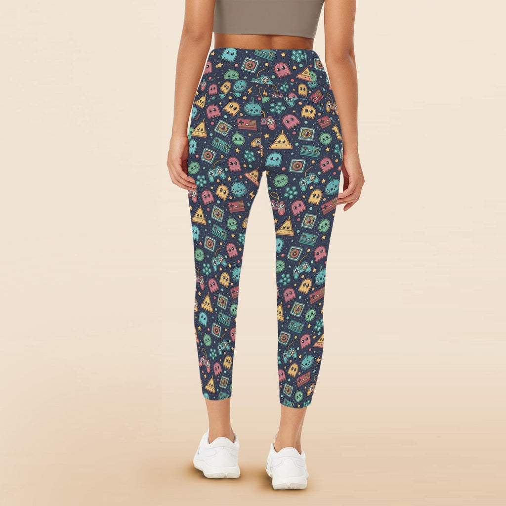 Video Game Women's High Waist Pockets Yoga Leggings Women's High Waist Pockets Yoga Leggings Games Printed Offshore