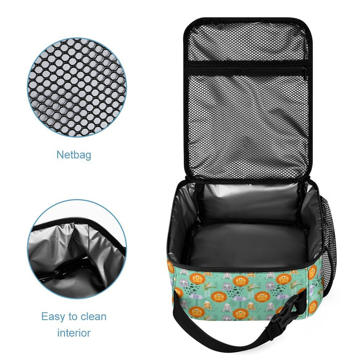 Safari Animals Backpack, Lunch Bag & Pencil Case Set