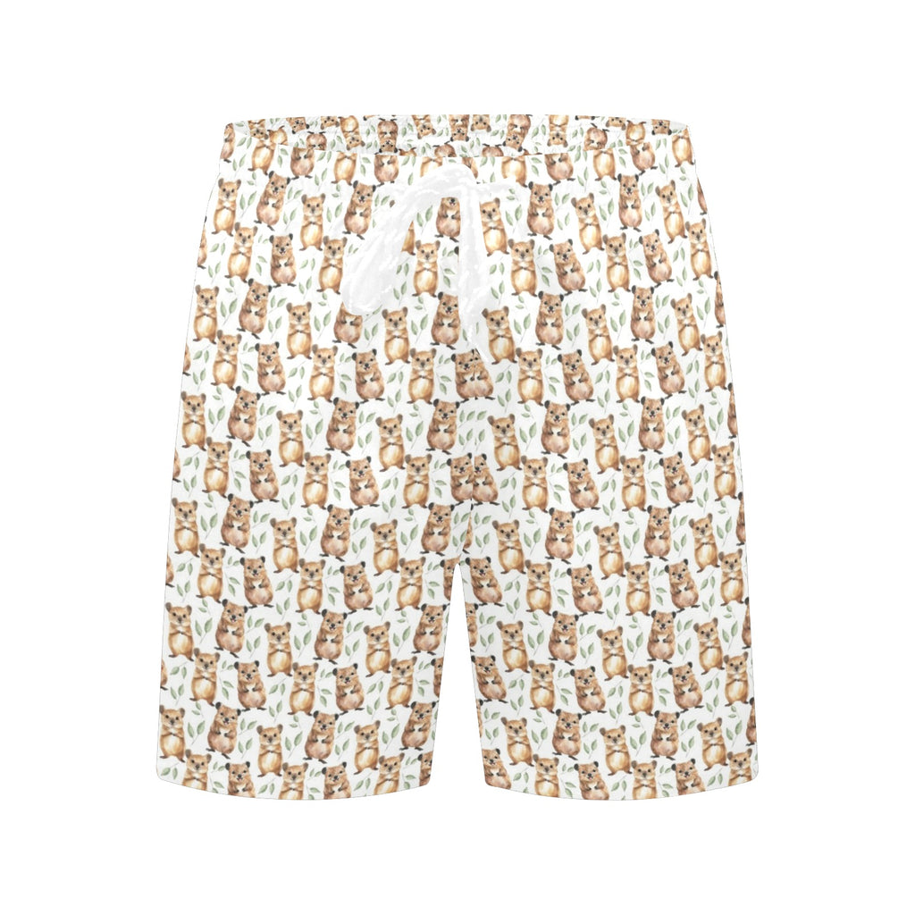 Quokkas Men's Mid-Length Beach Shorts Men's Mid-Length Beach Shorts animal Printed Offshore