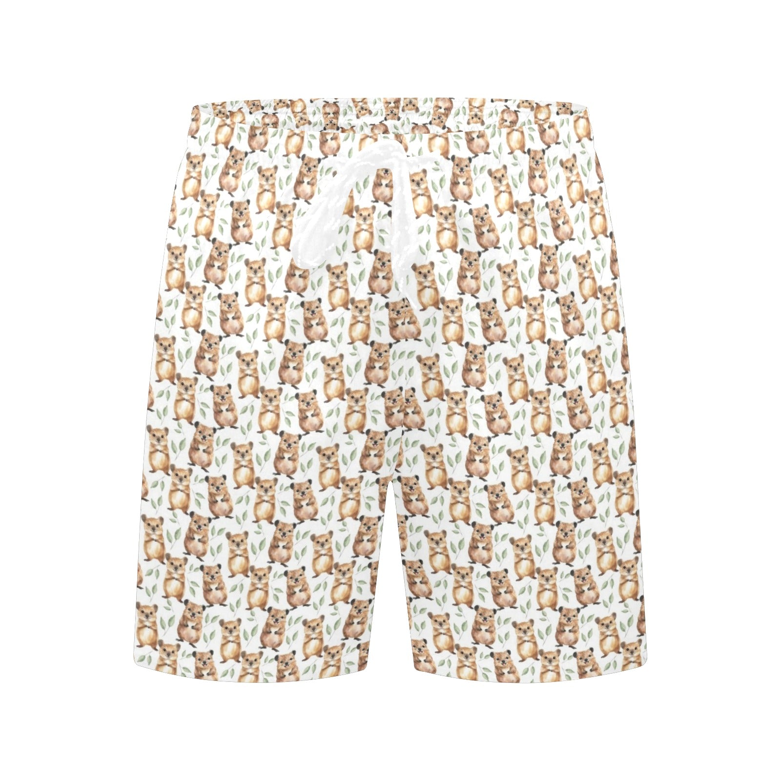 Quokkas Men's Mid-Length Beach Shorts Men's Mid-Length Beach Shorts animal Printed Offshore