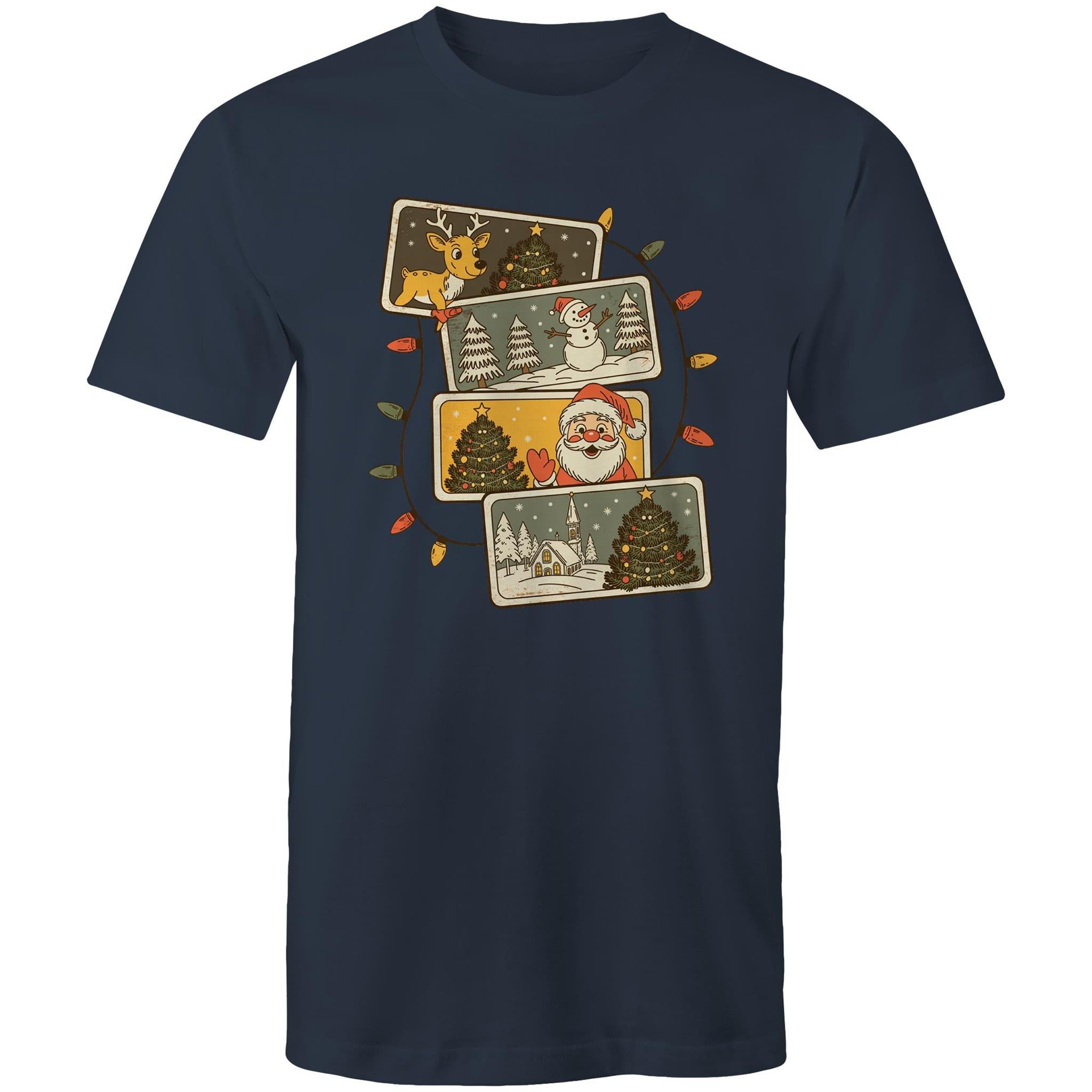 Retro Christmas Cards - Mens T-Shirt