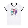 Funny Punctuation AS Colour Women's Ringer Tee