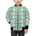 Summer Surf Kids Bomber Jacket