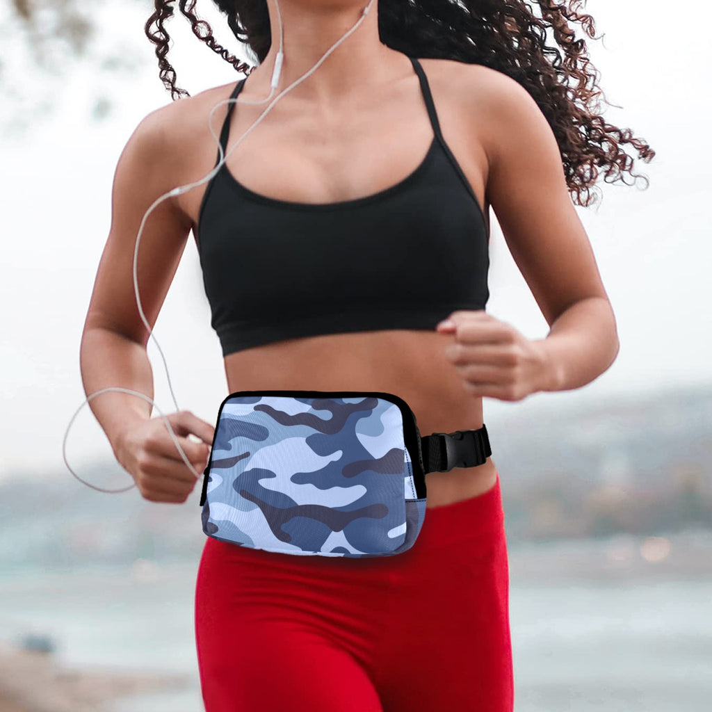 Blue Camouflage - Belt Bag