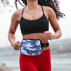 Blue Camouflage - Belt Bag