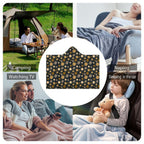 Planets Kids Hooded Blanket 100cm x 130cm
