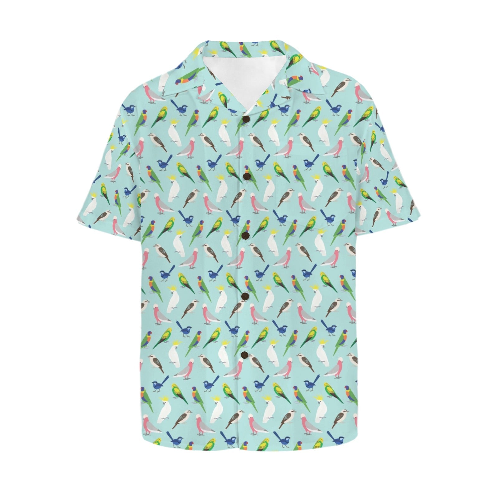 Australian Birds Men's Hawaiian Shirt (Model T87)