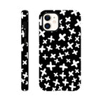 Black And White Crosses - Apple iPhone Tough case iPhone 12 Mini iPhone Tough Case Globally Fulfilled