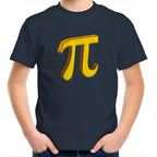 Pi - Kids Youth T-Shirt Navy Kids Youth T-shirt Printed In Australia Science
