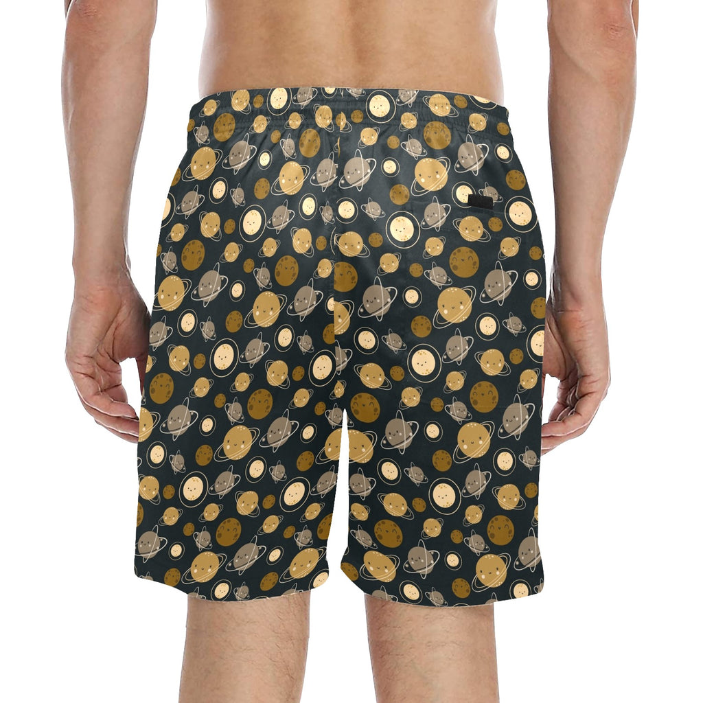 Planets Men's Mid-Length Beach Shorts Men's Mid-Length Beach Shorts Printed Offshore Space