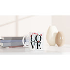 Love - White 11oz Ceramic Mug White 11oz Mug Globally Fulfilled love