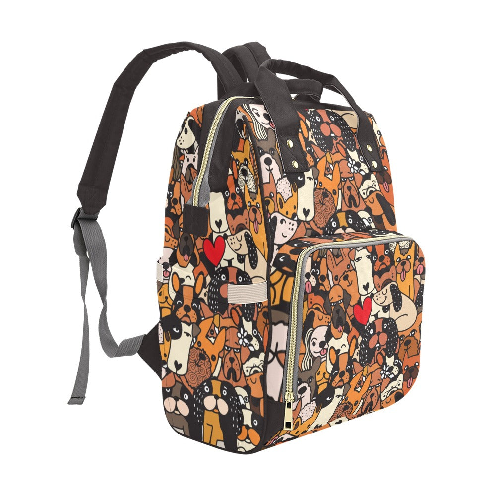 All The Dogs - Multi-Function Backpack, Nappy / Diaper Bag