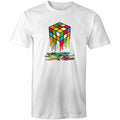 Melting Game Cube - Mens T-Shirt White Mens T-shirt Games
