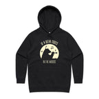 If A Bear Toots In The Woods, Trumpet Player - Womens Hoodie Black Womens Hoodie animal Music Printed In Australia
