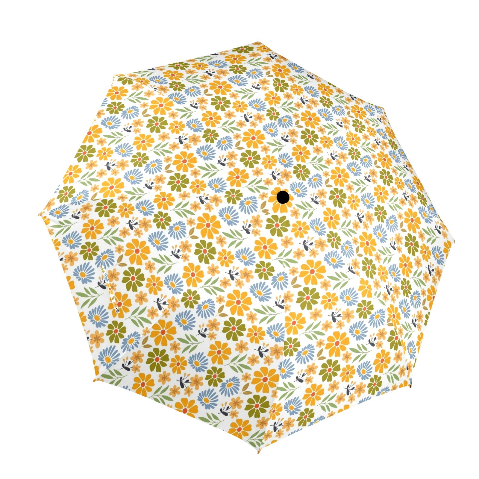 Retro Boho Flower Umbrella One Size Umbrella Plants Printed Offshore