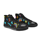 Rainbows And Flowers - Kids' High Top Canvas Shoes Kids High Top Canvas Shoes Plants Printed Offshore