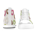 Doughnuts Kids High Top Canvas Shoes