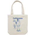 Caffeinista, Caffeine Canvas Tote Bag Default Title Tote Bag Coffee Printed In Australia