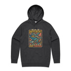 We Are All Different, But We All Swim Together Men's AS Colour Hoodie Asphalt Marle Mens Hoodie animal Ocean Positivity Printed In Australia