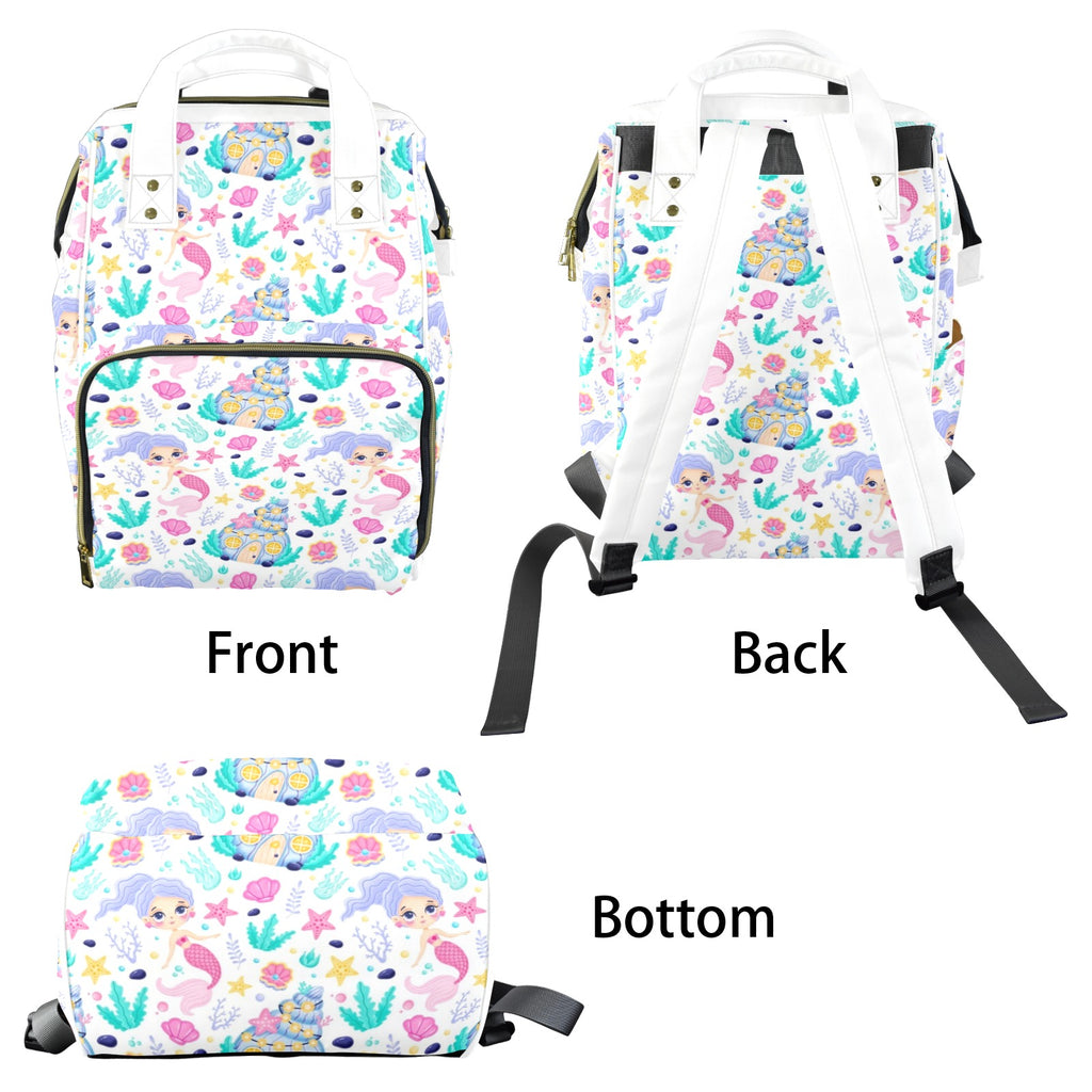Mermaid World Multi-Function Backpack, Nappy / Diaper Bag Multi-function Backpack, Nappy / Diaper Bag Printed Offshore