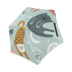 Cat Stretch Kids Safe Round Corner Umbrella One Size Kids Safe Round Corner Umbrella animal Printed Offshore