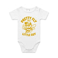Pretty Fly For A Little Guy, Cool Bee AS Colour Baby Bodysuit White Baby Bodysuit animal Printed In Australia
