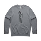 Coffee Brain - AS Colour Stencil Crew Sweatshirt Gravel Sweatshirt Coffee Printed In Australia