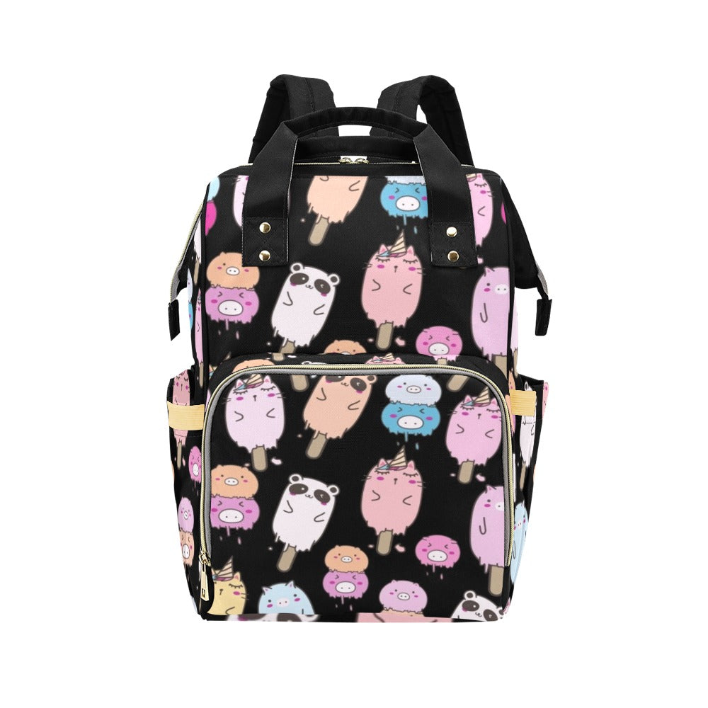 Cute Animal Ice Blocks - Multi-Function Backpack, Nappy / Diaper Bag