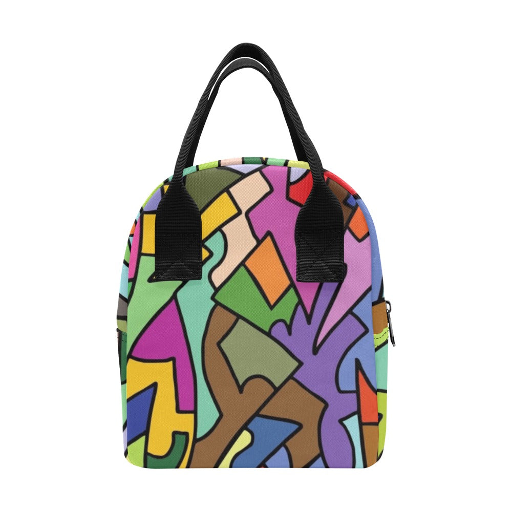 Bright Abstract - Zipper Lunch Bag Zipper Lunch Bag Printed Offshore