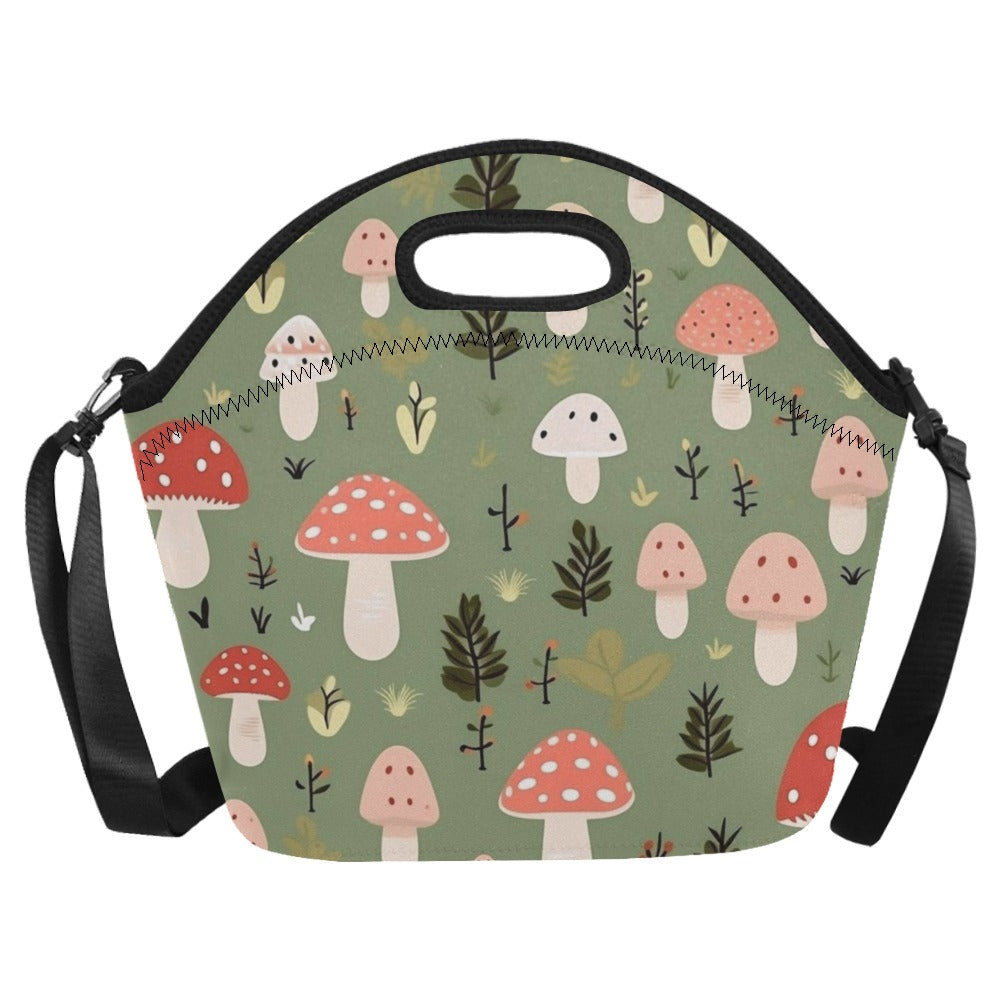 Toadstools - Neoprene Lunch Bag Neoprene Lunch Bag Printed Offshore