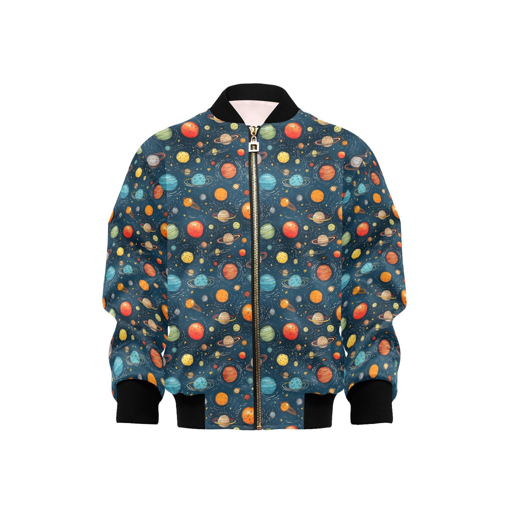 Galaxy Kids Bomber Jacket XL Kids Bomber Jacket Printed Offshore Space